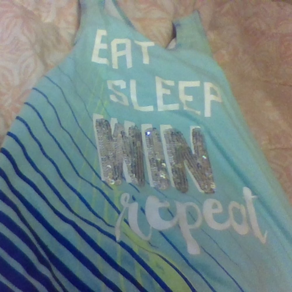 Teal sports top